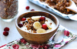 Maple syrup Granola with dried fruit 