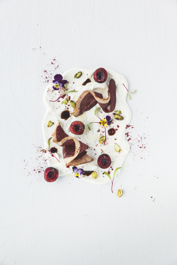 yogourt-smoked-duck-cherry-pistachio